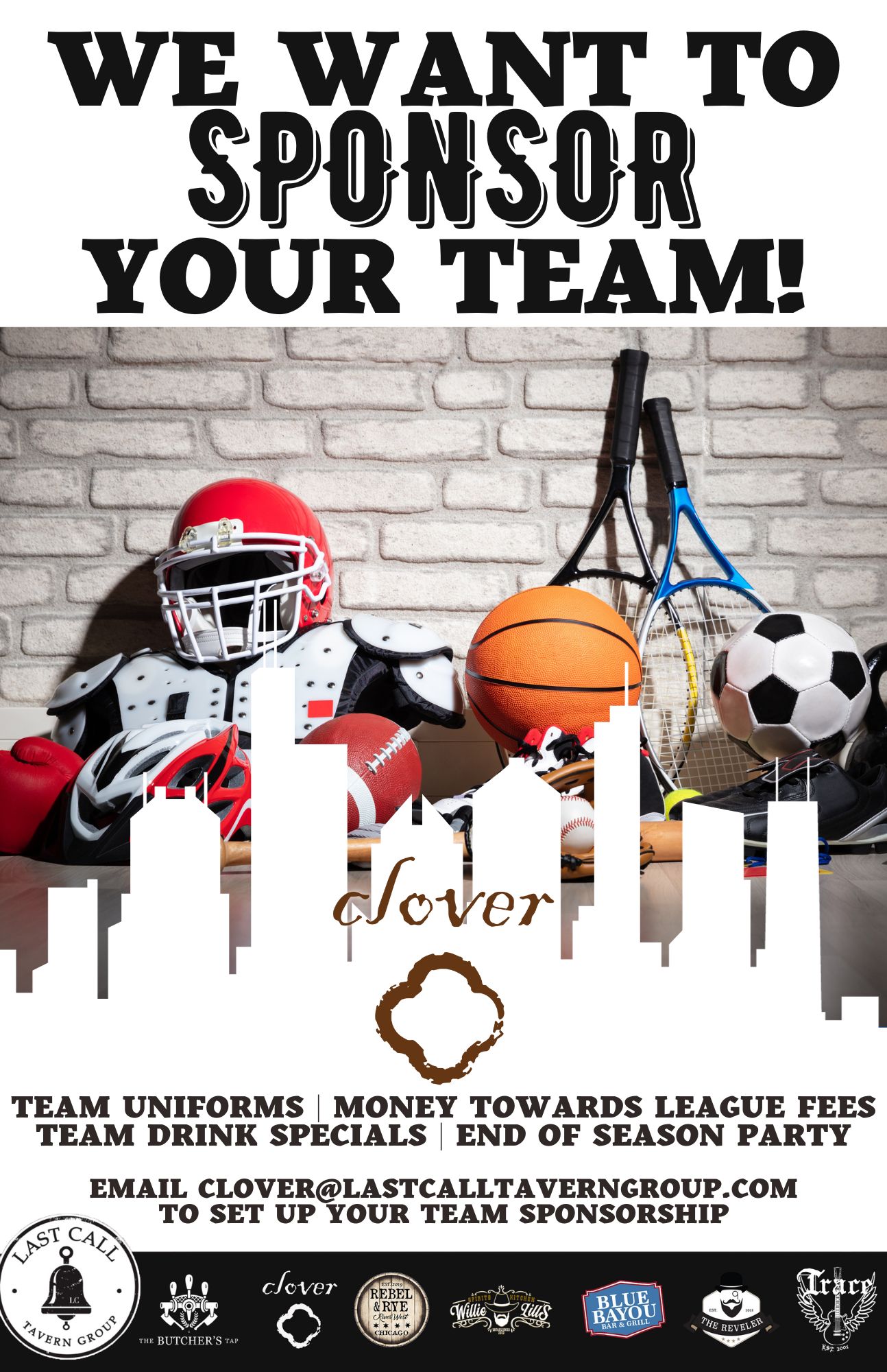 We want to sponsor your team! - Clover