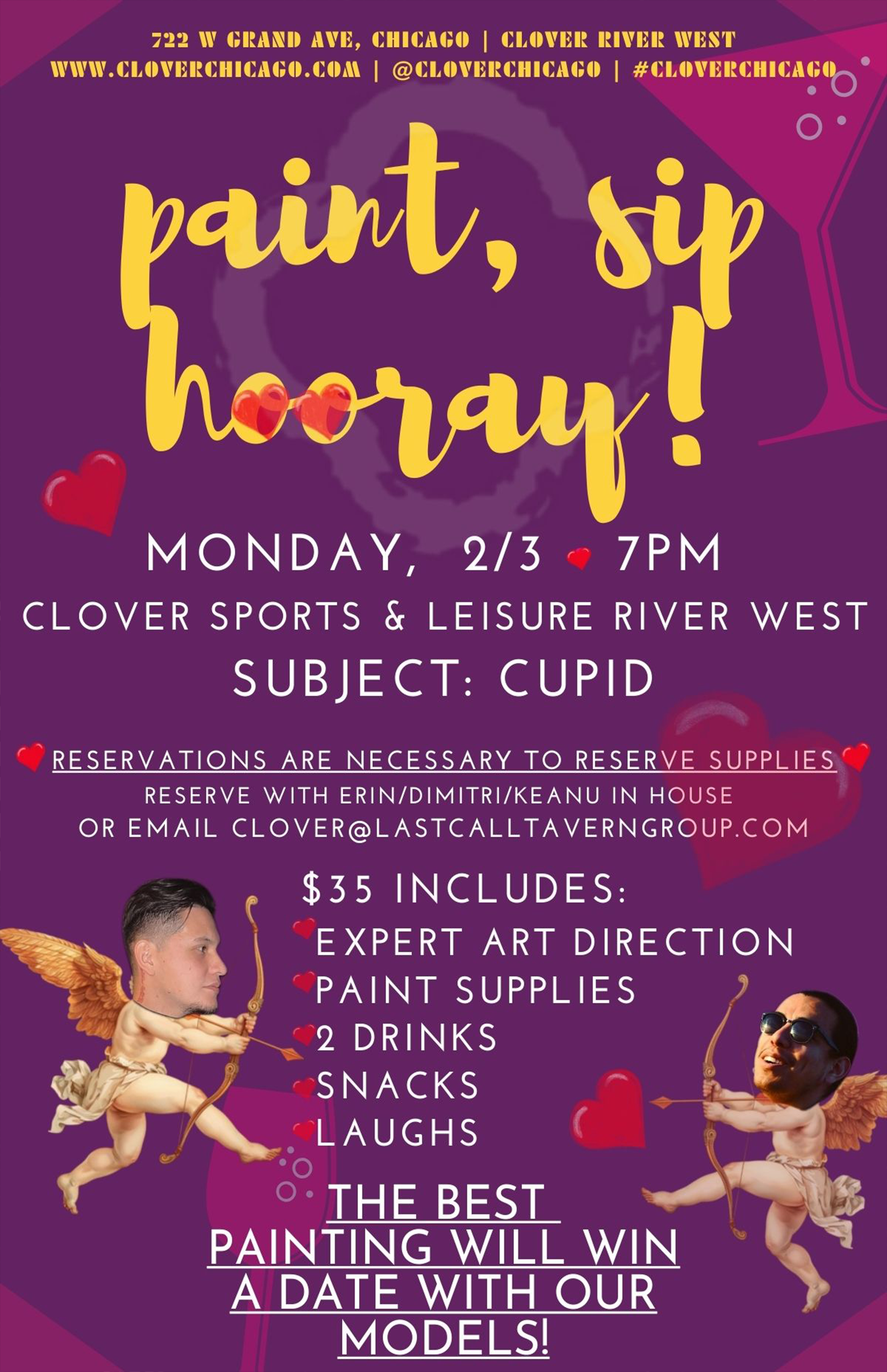 Paint, Sip, Hooray! 🎨🍷 Feb 3