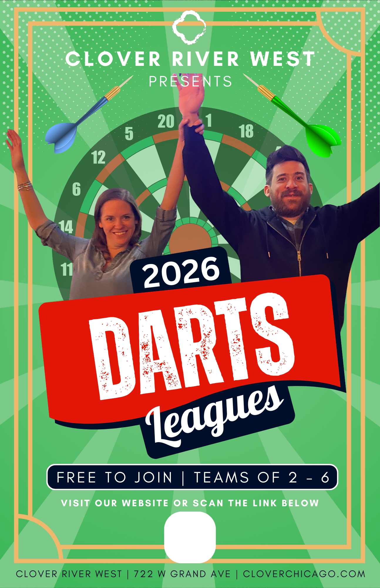 2026 Darts Leagues at Clover River West