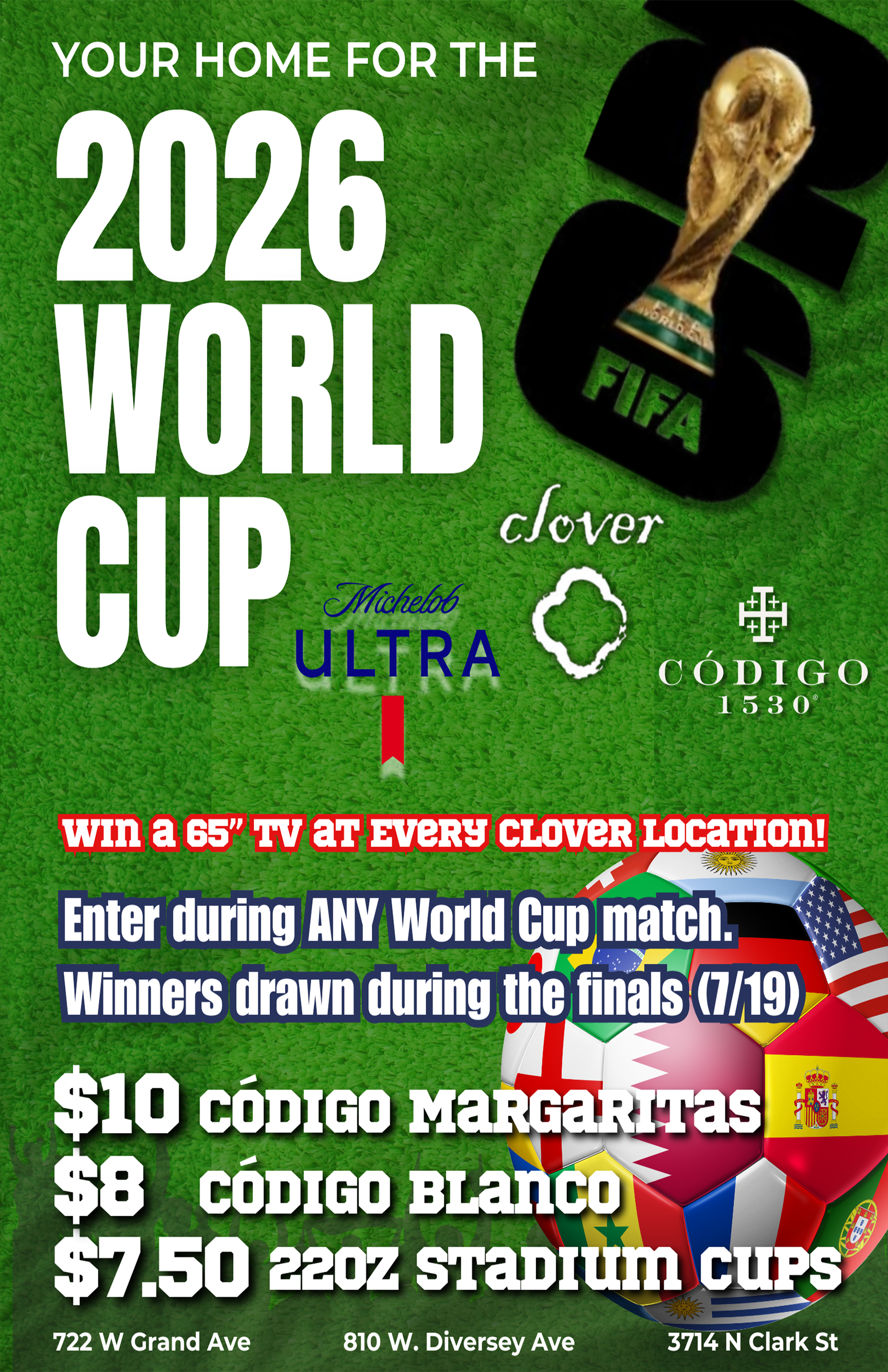 2026 FIFA World Cup Watch Parties at Clover