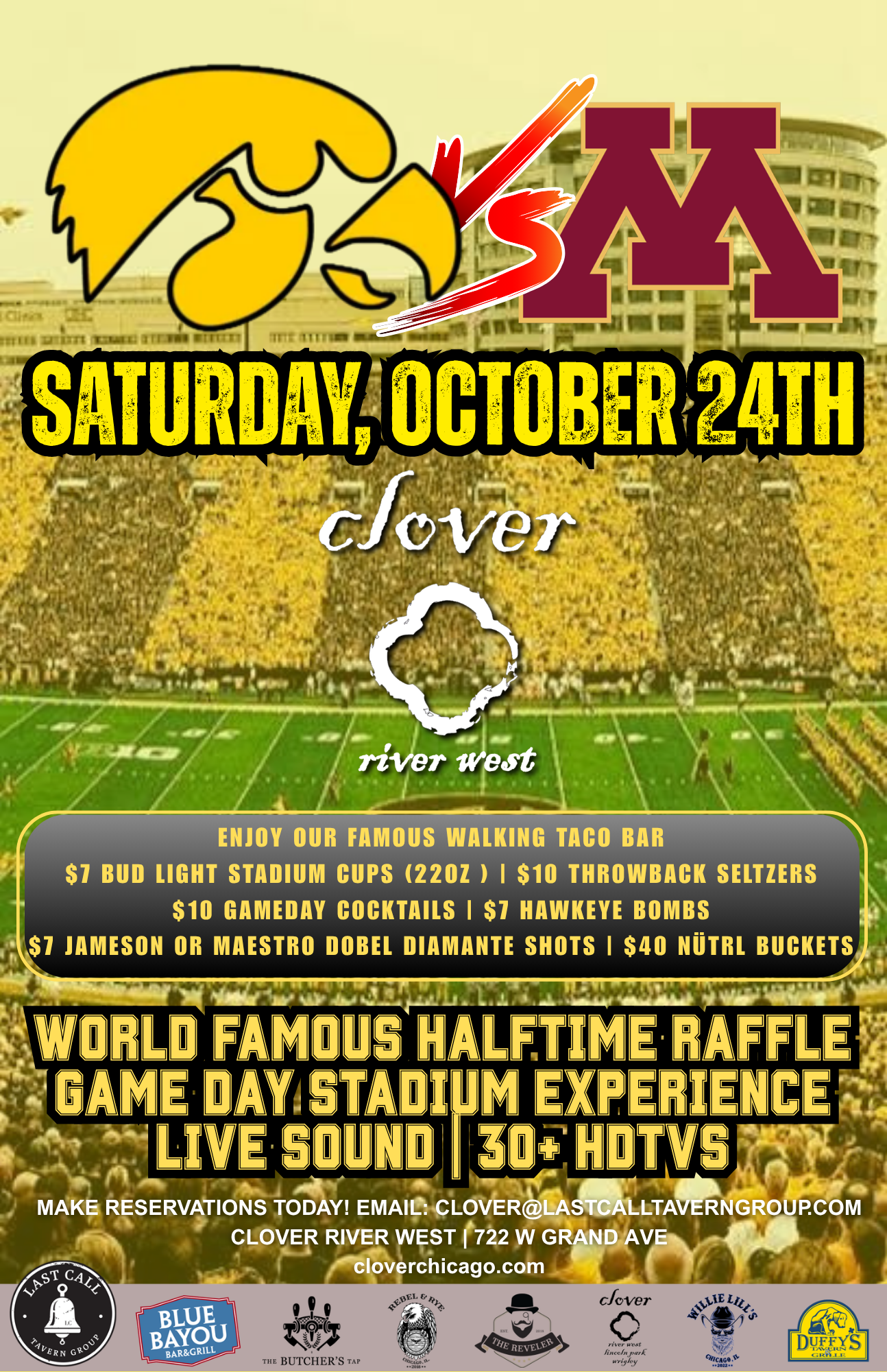 Iowa at Minnesota – Saturday, October 24th
